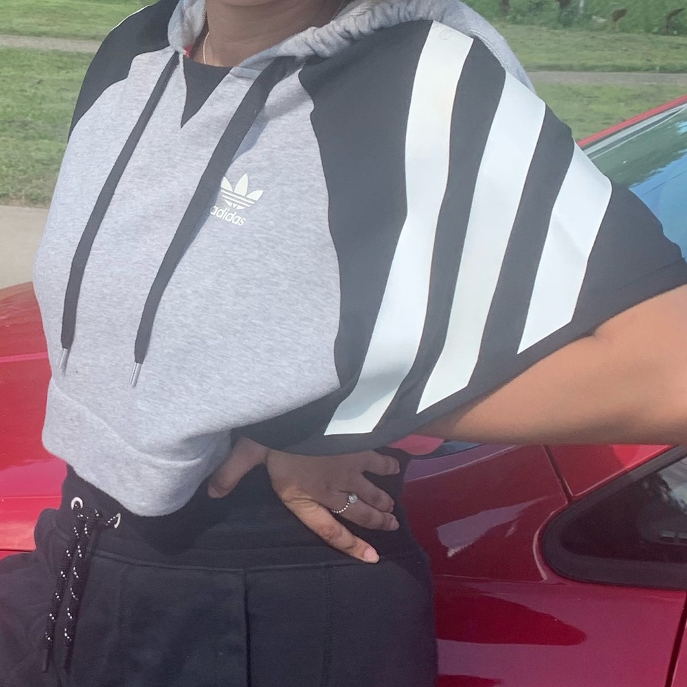 Adidas cropped hoodie